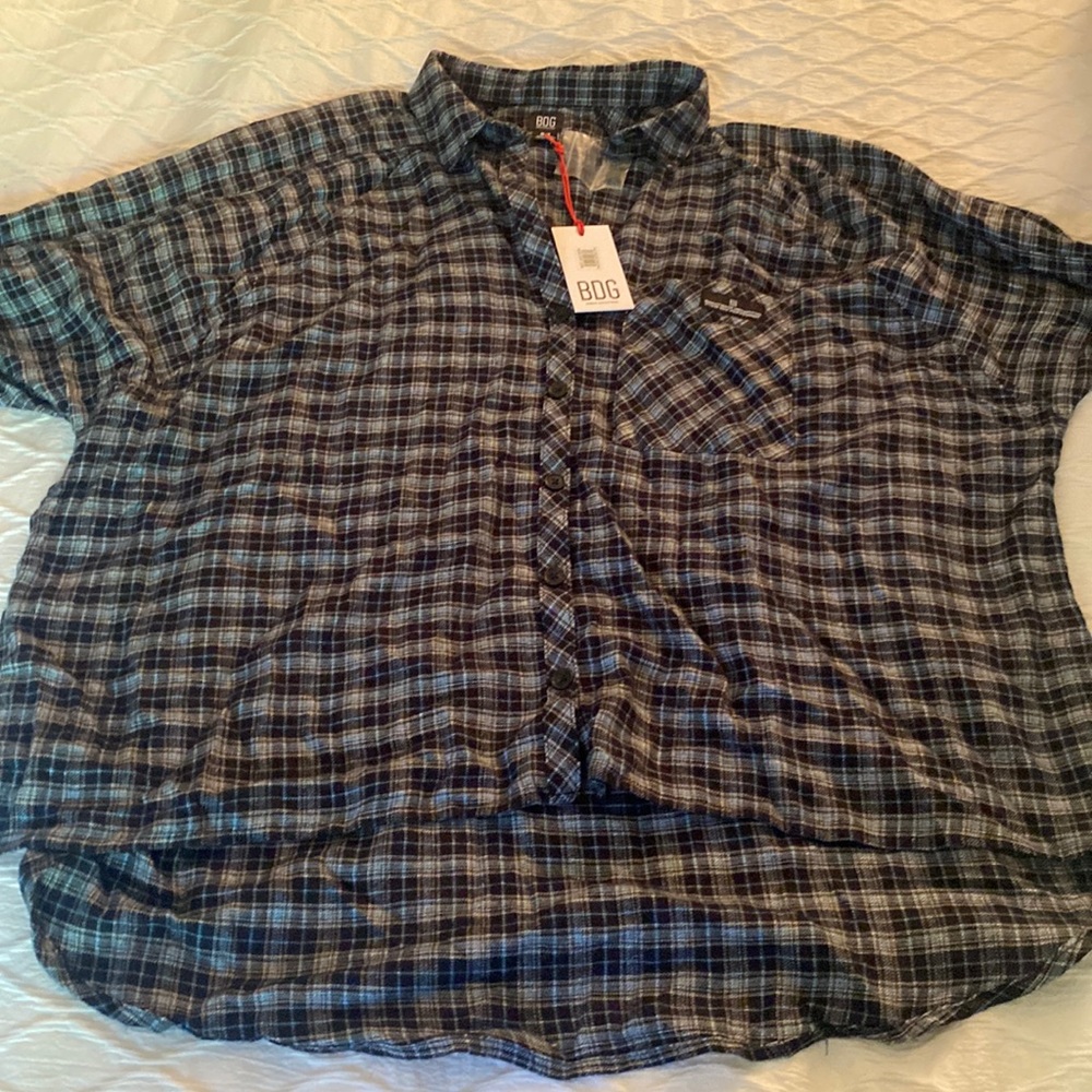 NWT Urban Outfitters oversized flannel size small